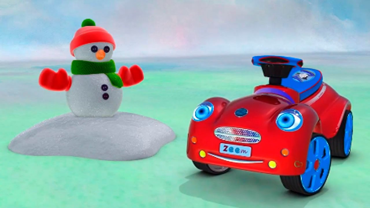 Zeemzoom – Çizgi Film –  Akıllı araba Lego bize kardan adam yapıyor