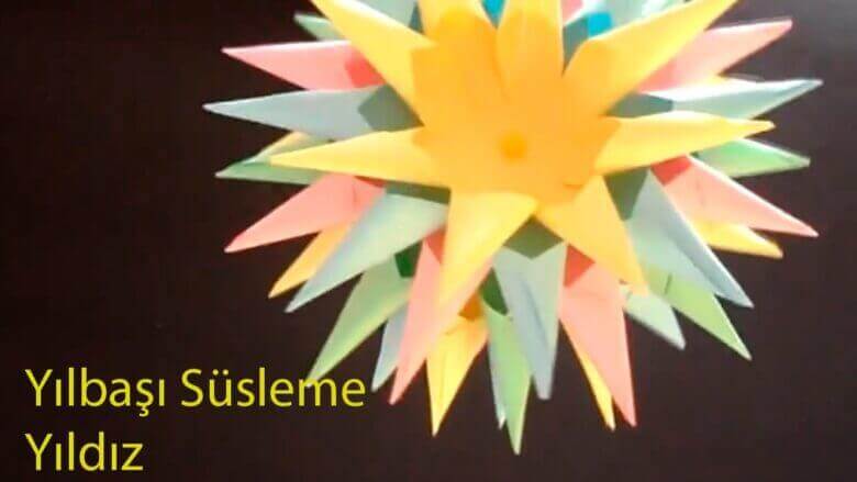 Kağıt katlama – Yılbaşı süsleme – YILDIZ