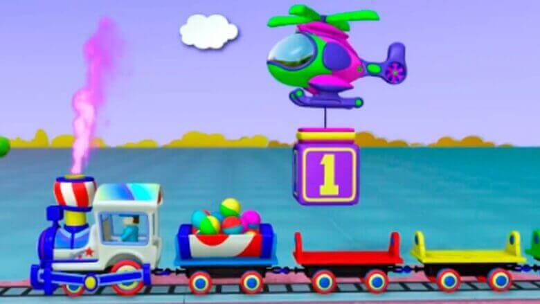Zeemzoom –  Çizgi film – Helikopter trene sayıları bırakıyor