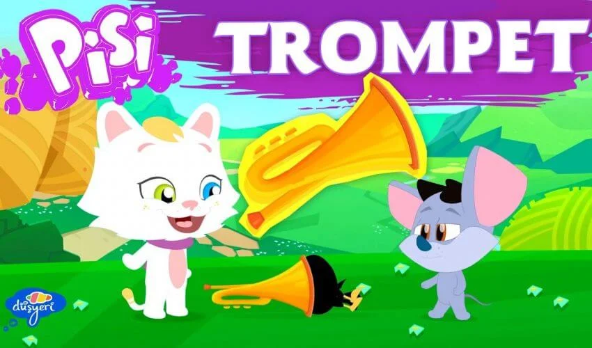 Pepee ‘nin Arkadaşı Pisi Öğreniyor – Trompet – Düşyeri