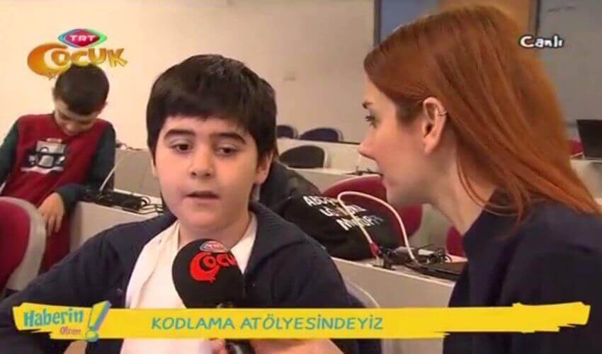 ŞEHİR Kodlama Atölyesi TRT Çocuk’ta.